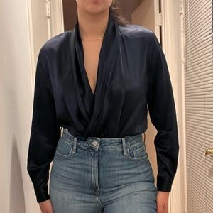 Vintage Silk Anne Klein Wrap Blouse